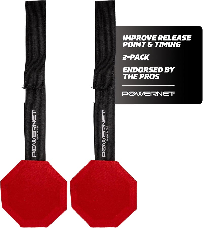 PowerNet Windmill Trainer Softball Pitching Aid, Improves Release Point & Timing, Instant Feedback Softball Training Equipment, Adjustable Pitching Trainer, 2 Pack - Image 1